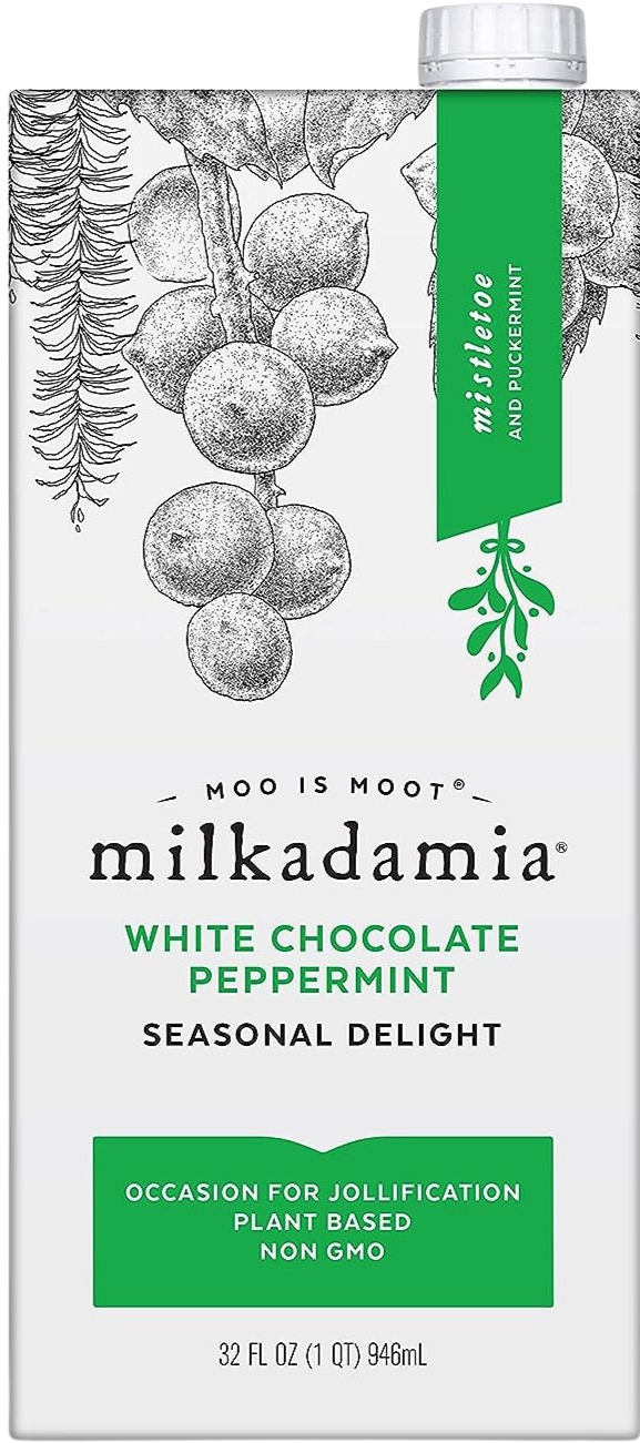 White Chocolate Peppermint Macadamia Milk