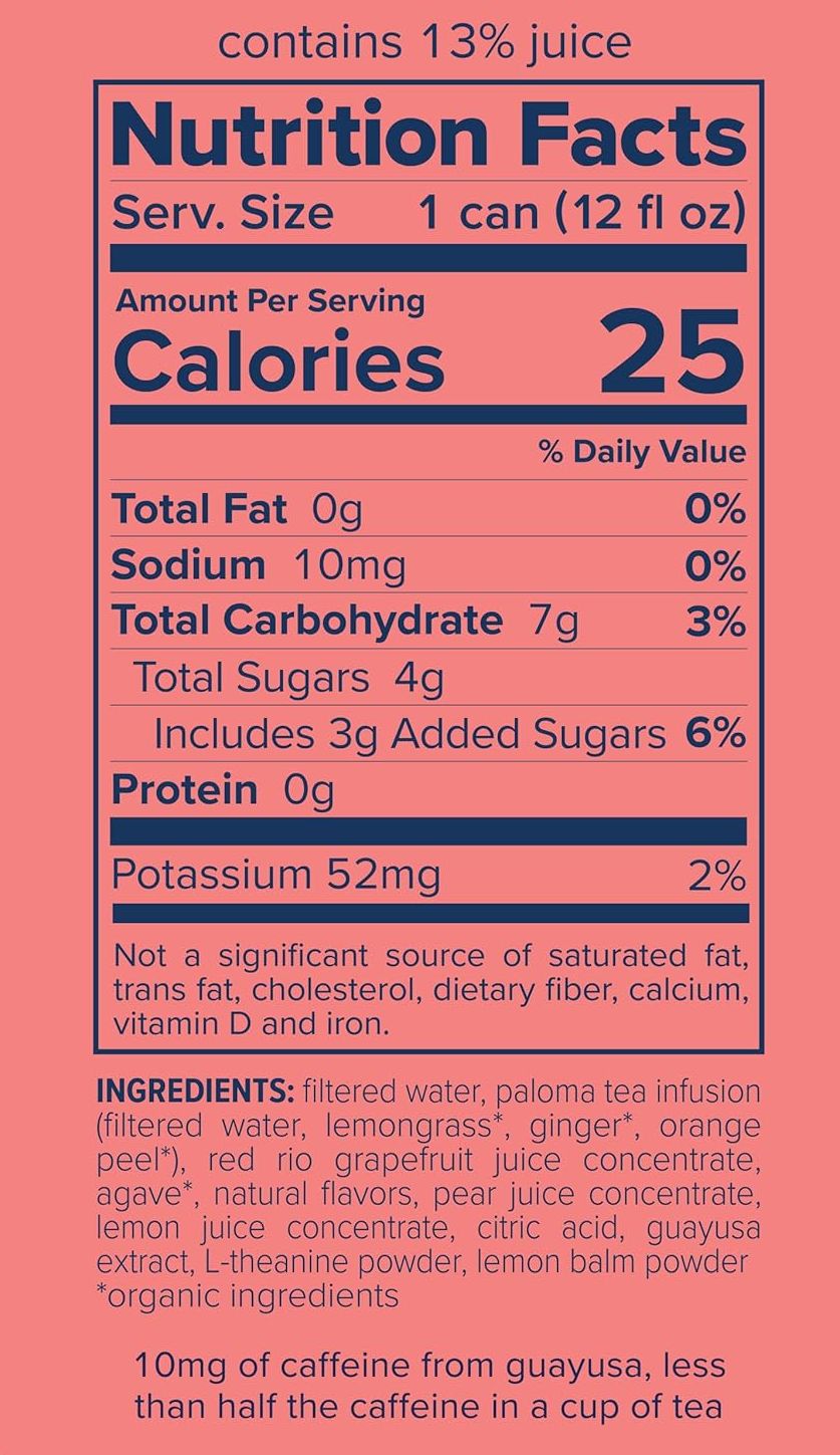 Zero Proof Grapefruit Paloma Mocktail (4 Pack)