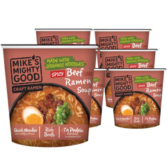 Organic Spicy Beef Flavor Ramen Noodle Soup Cup (6 Pack)