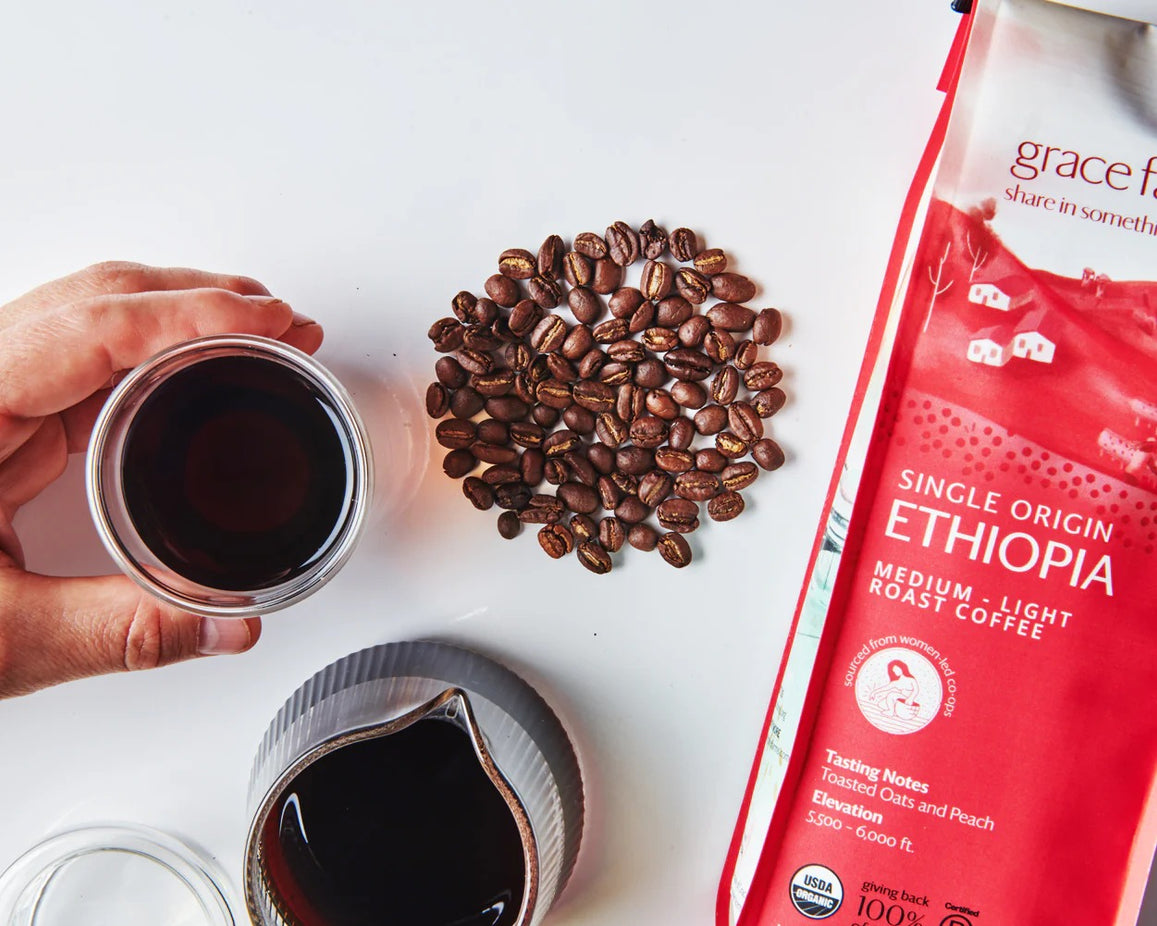 Single Origin Ethiopia Medium-Light Roast - Whole Bean Coffee