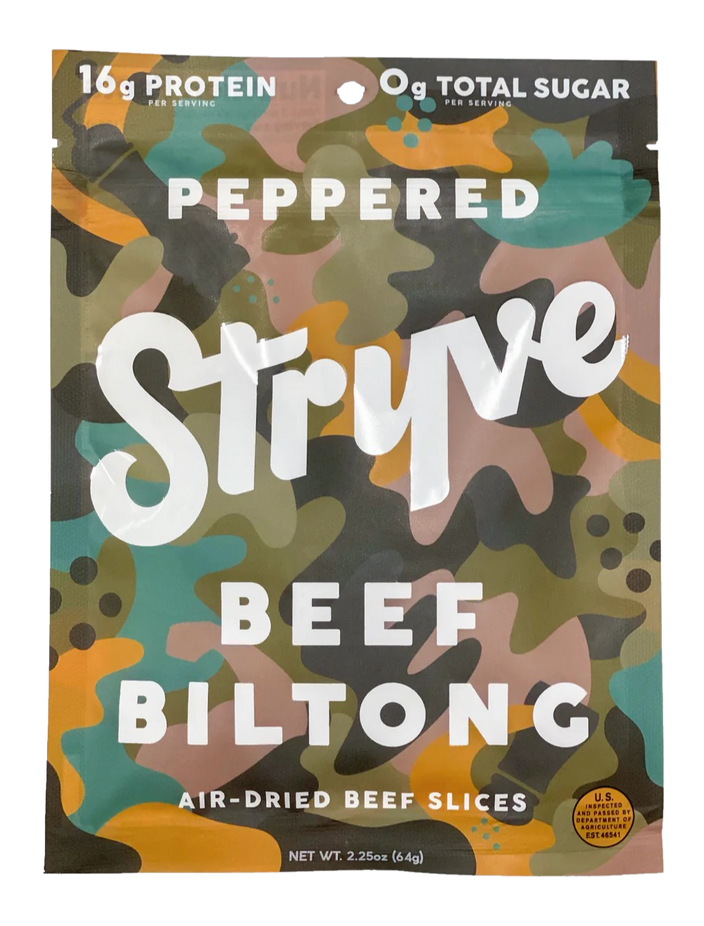 Peppered Sliced Biltong - Air-Dried Beef Slices