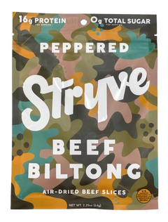 Peppered Sliced Biltong - Air-Dried Beef Slices