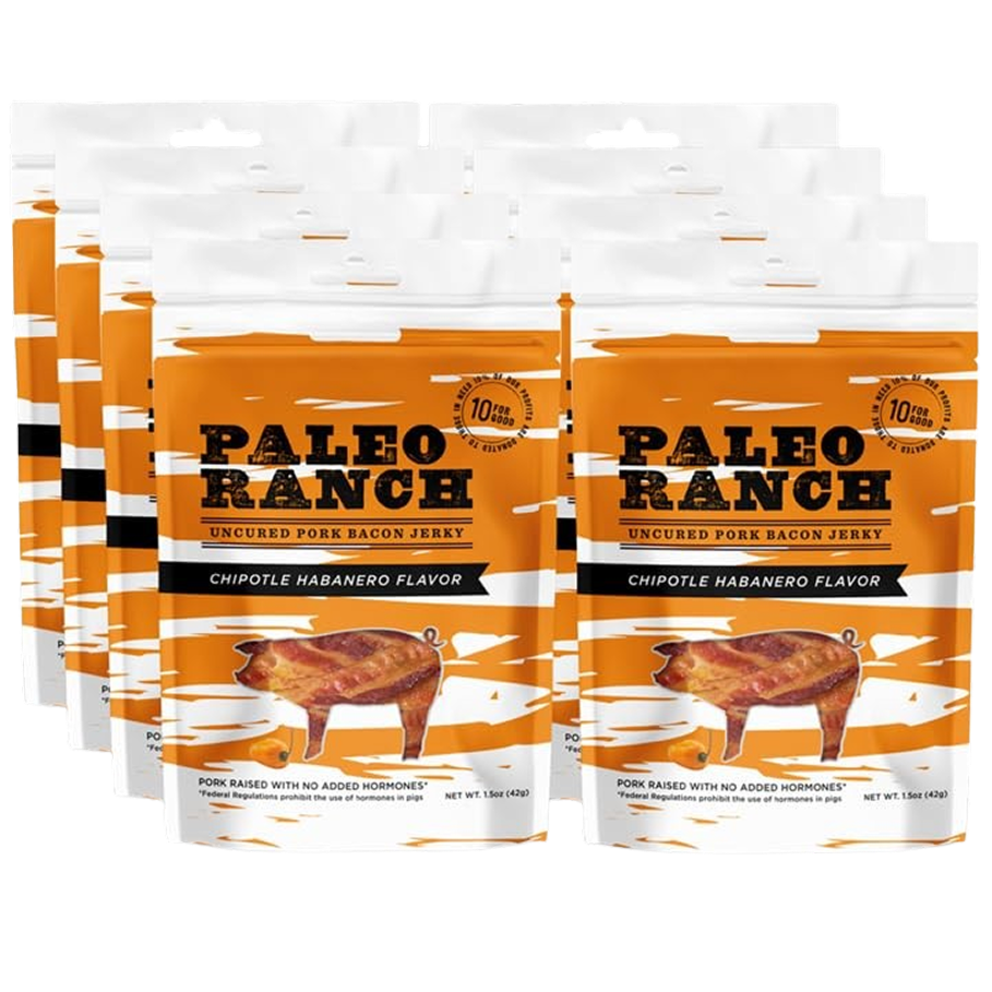 Chipotle Habanero Pork Bacon Jerky (8 Pack)