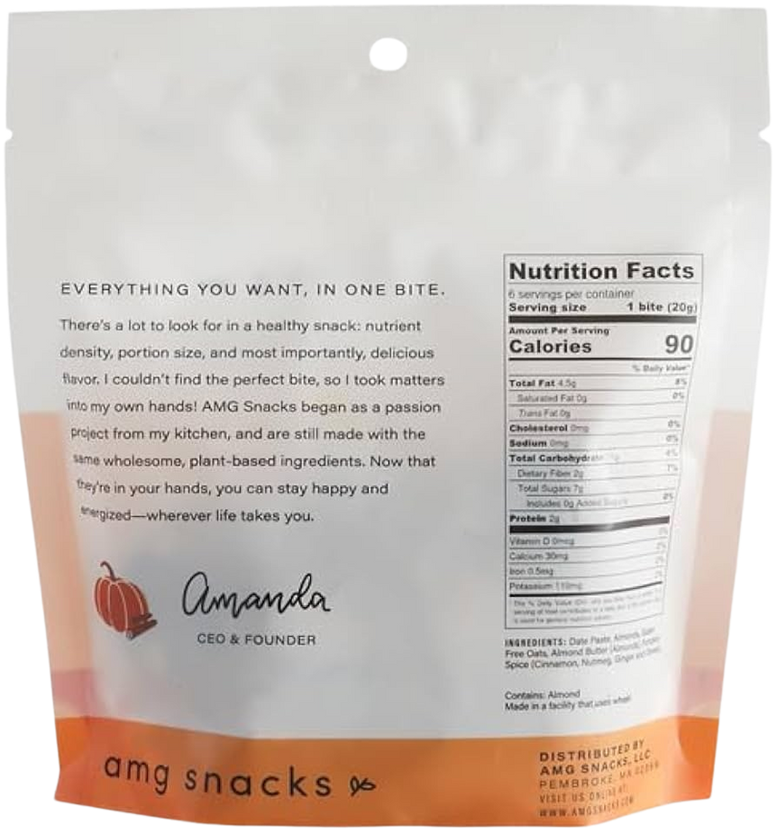 Pumpkin Spice Flavored Energy Bites