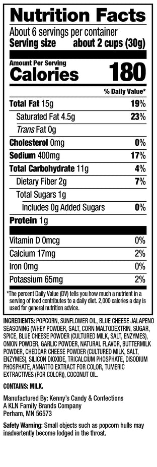 Jalapeno Blue Cheese Popcorn