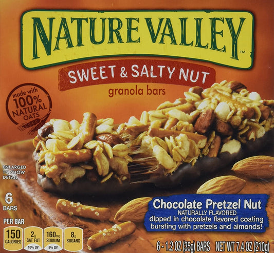 Sweet & Salty Nut Chocolate Pretzel Nut Granola Bars (6 CT)