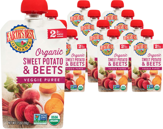 Organic Sweet Potato & Beets Veggie Puree (12 Pack)
