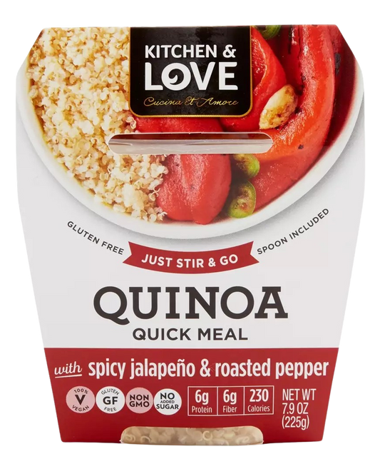 Spicy Jalapeno and Roasted Pepper Quinoa