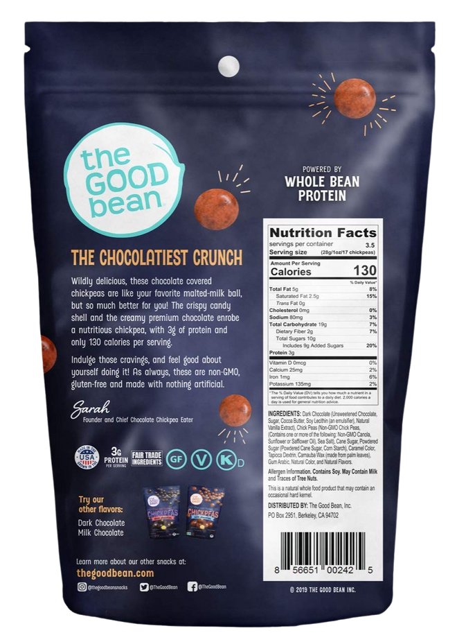 Mocha Chocolate Covered Chickpeas