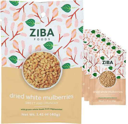 Dried White Mulberries (6 Pack)