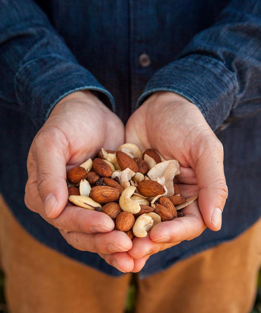 Sprouted Almonds and Cashews - Cinnamon Java and Coffee Soaked  (8 Snack Packs)