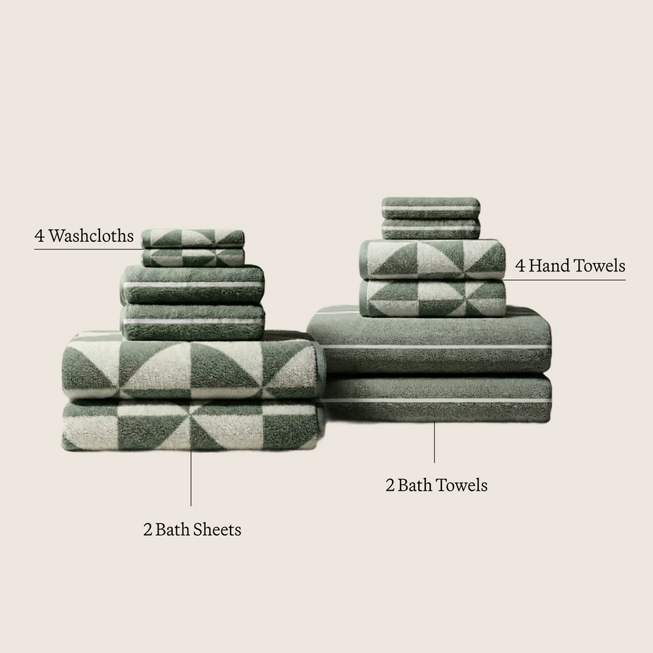 Deia Australian Cotton Washcloths (Set of 4)