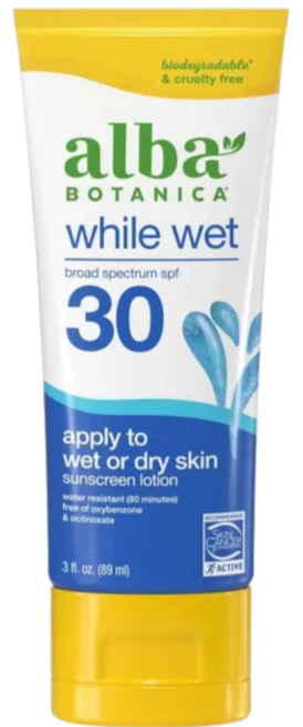 While Wet Sunscreen SPF 30 Lotion