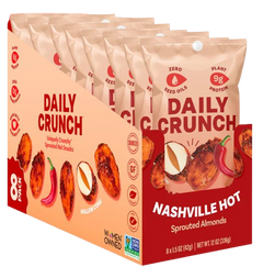 Nashville Hot Sprouted Almonds (8 Packs)