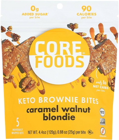 Caramel Walnut Blondie Keto Brownie Bites
