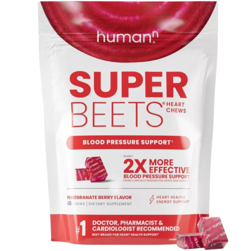 SuperBeets Heart Chews - Pomegranate Berry (60 CT)