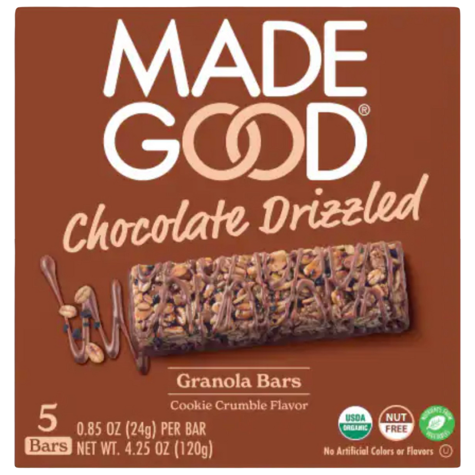 Organic Chocolate Drizzle Granola Bar - Cookie Flavor (5 CT)
