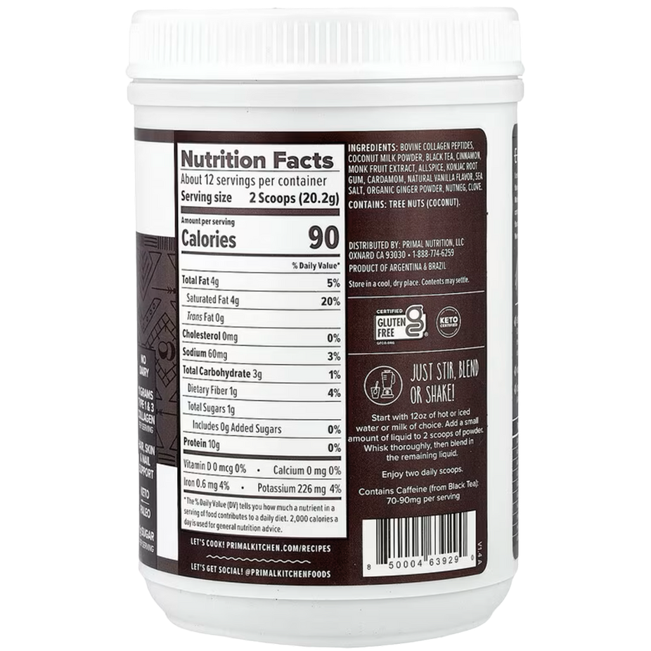 Chai Tea Collagen Keto Latte