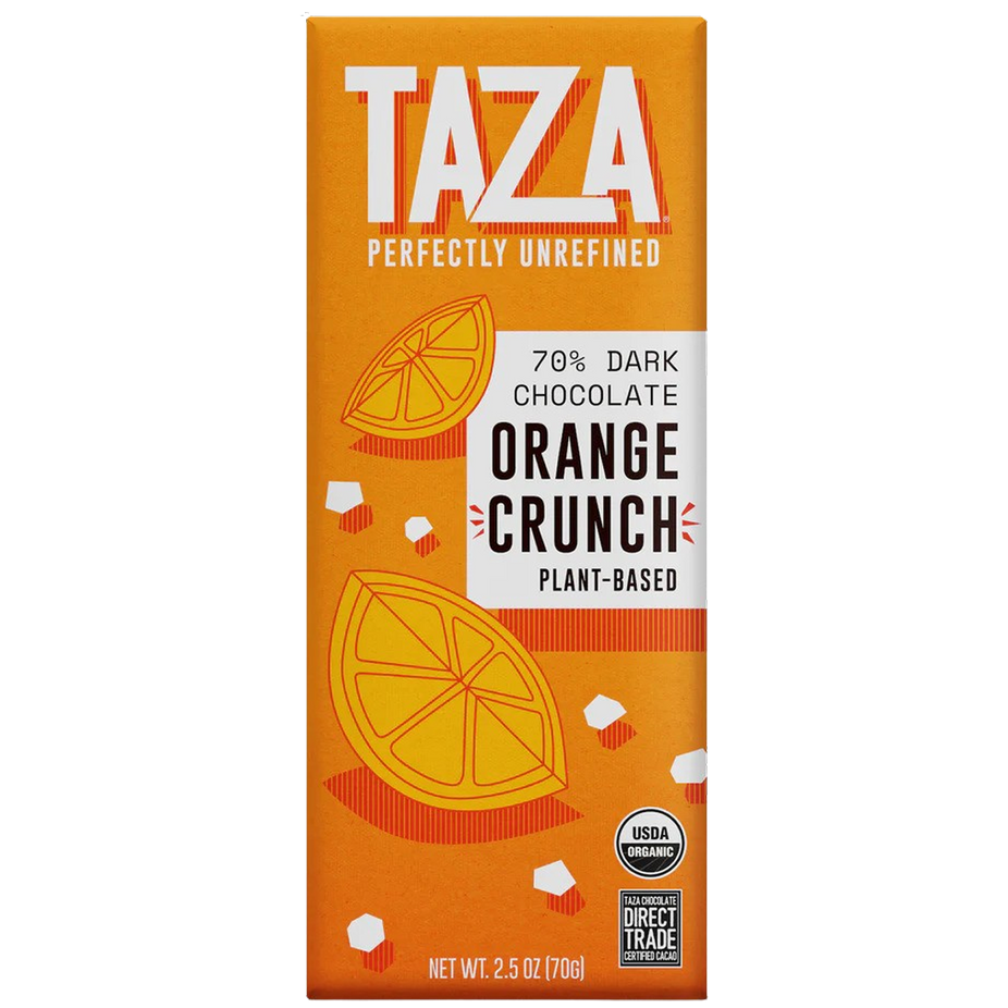 Organic Orange Crunch Dark Chocolate Bar (10 CT)
