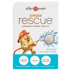 Ginger Rescue Strong Chewable Ginger Tablets