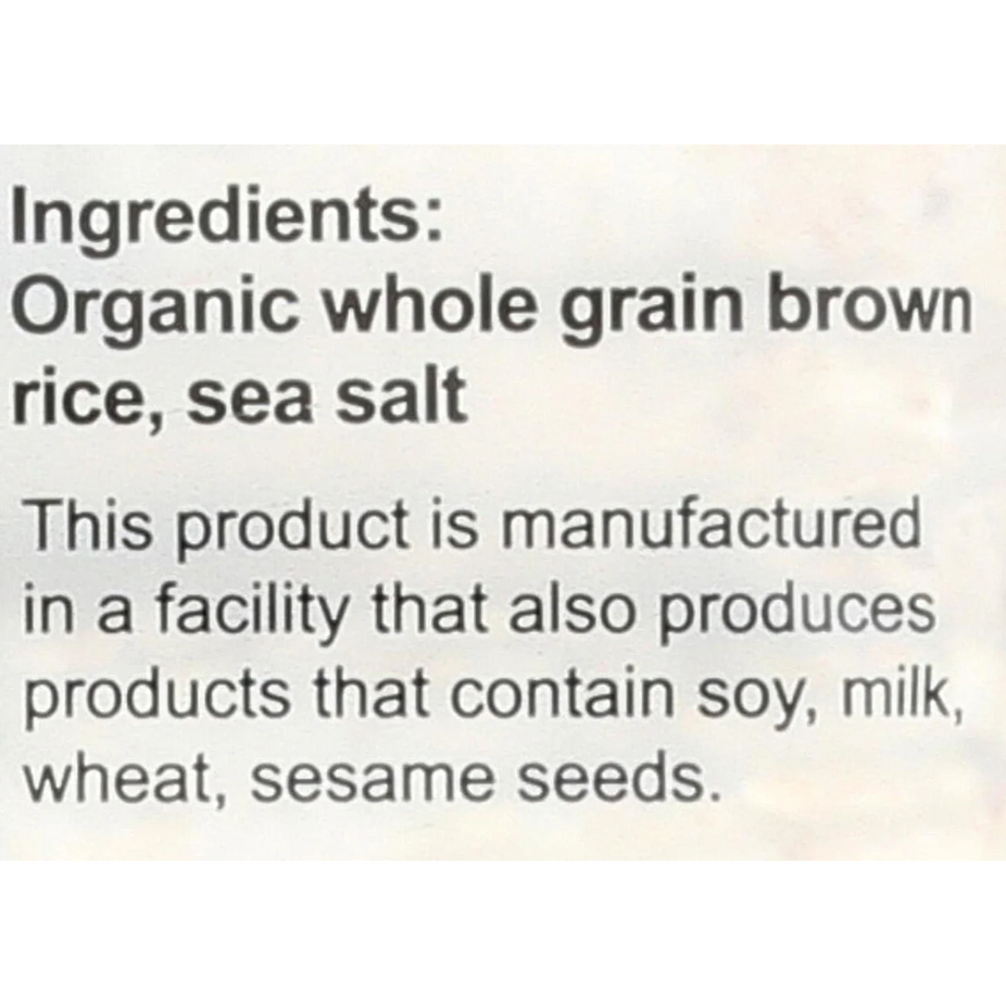 Organic Lightly Salted Brown Rice Thin Puffed Cakes