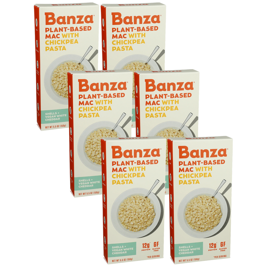 Plant Based Chickpea Vegan White Cheddar Mac & Cheese (6 Pack)