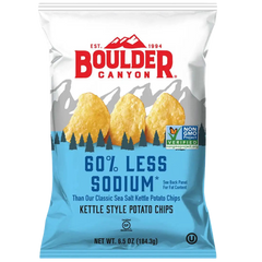 Less Sodium Kettle Cooked Potato Chips