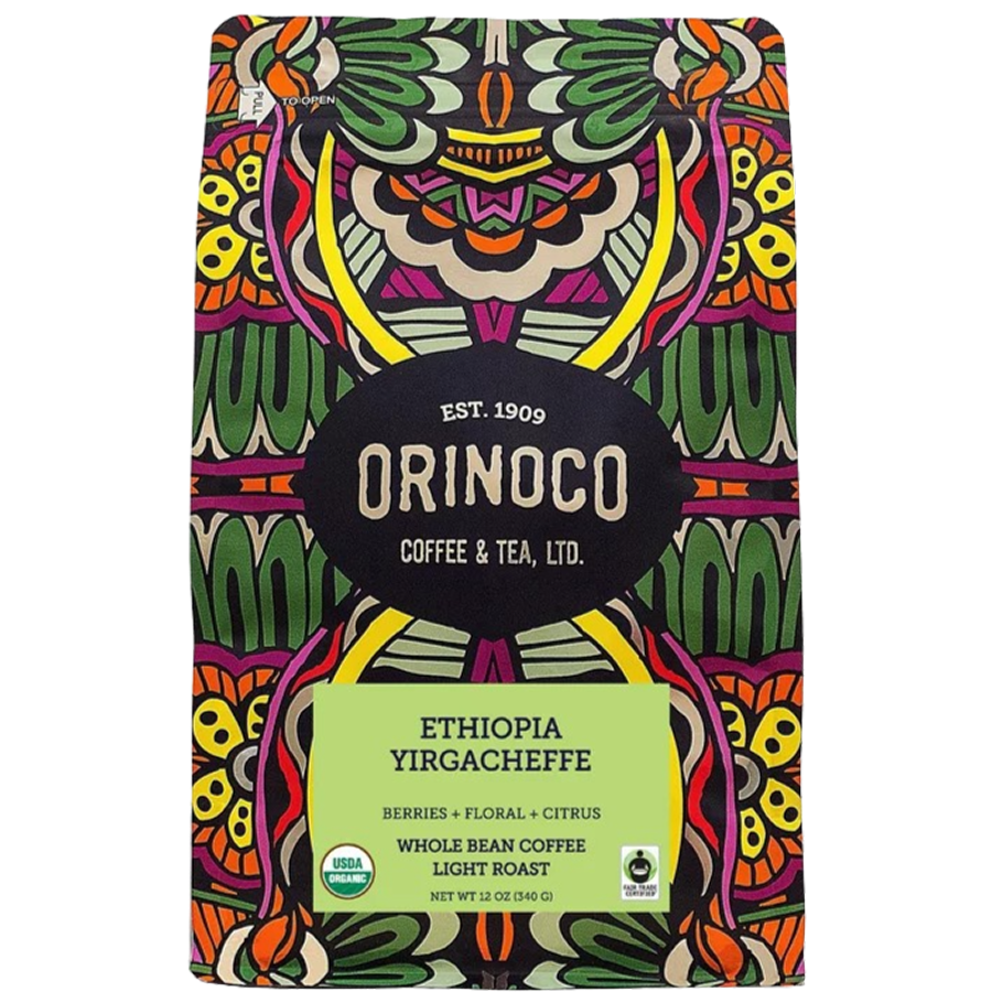 Ethiopian Yirgacheffe Whole Bean Light Roast Coffee