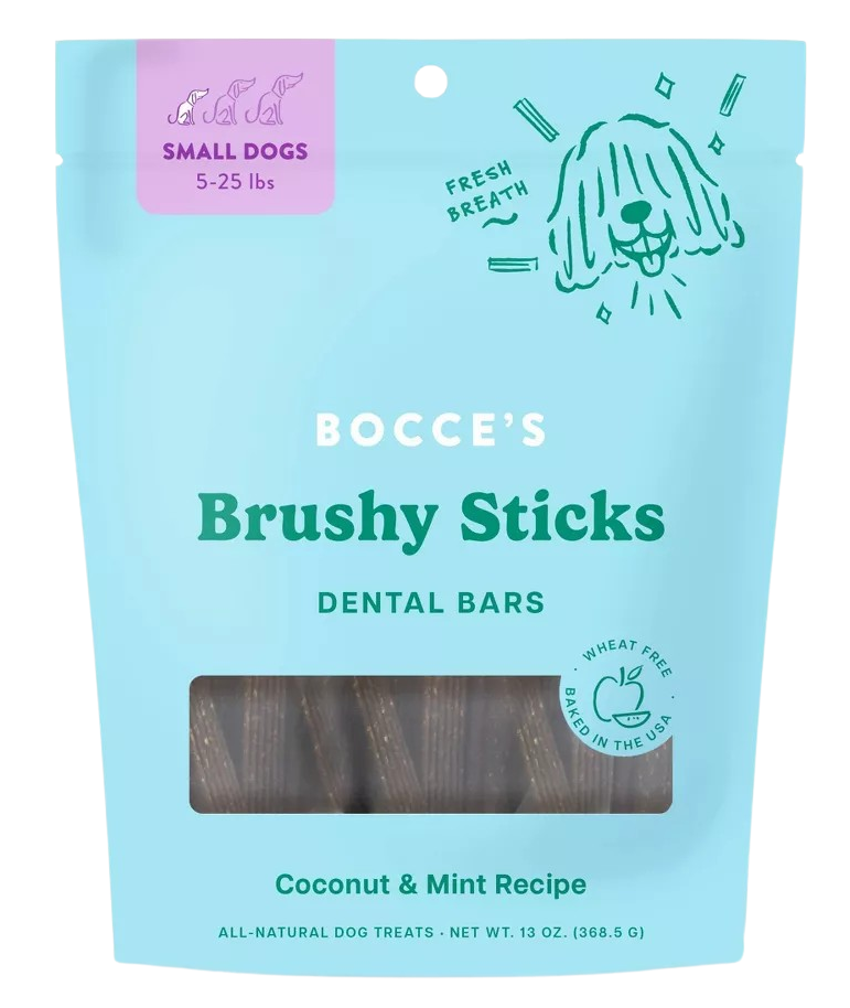 Peppermint Flavor Brushy Stick Dog Treats - For Small Dog