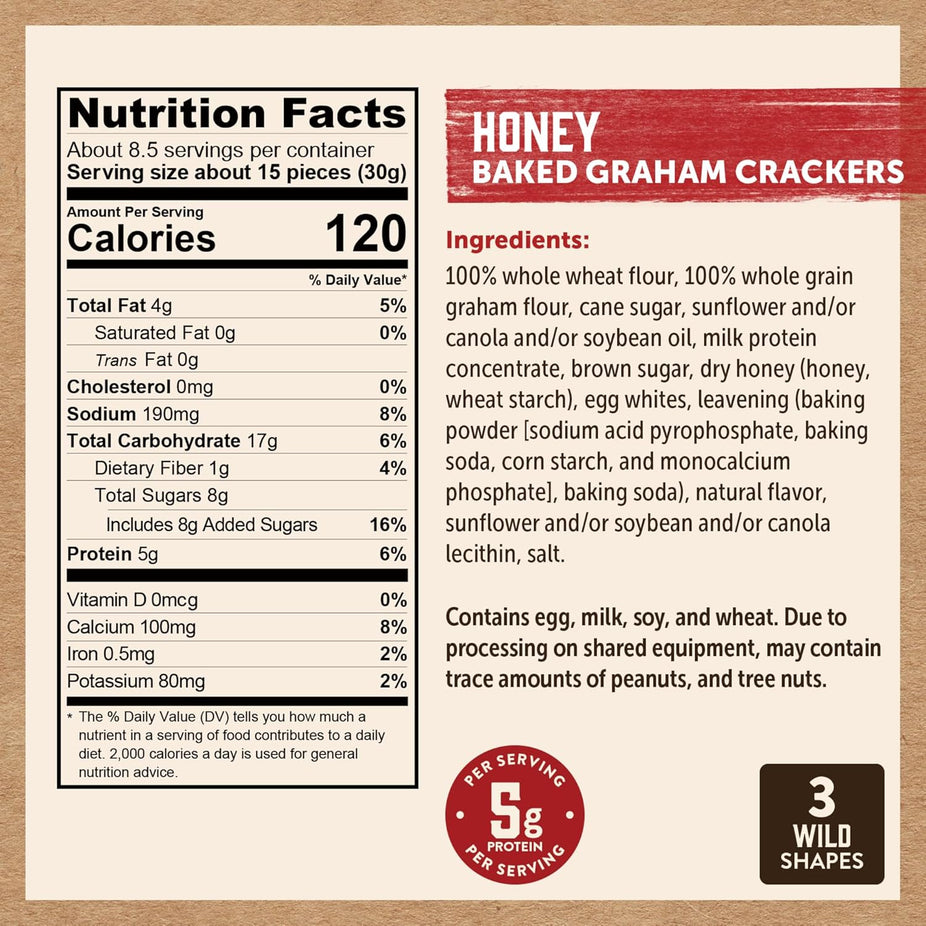 Graham Cracker Bear Bites Honey