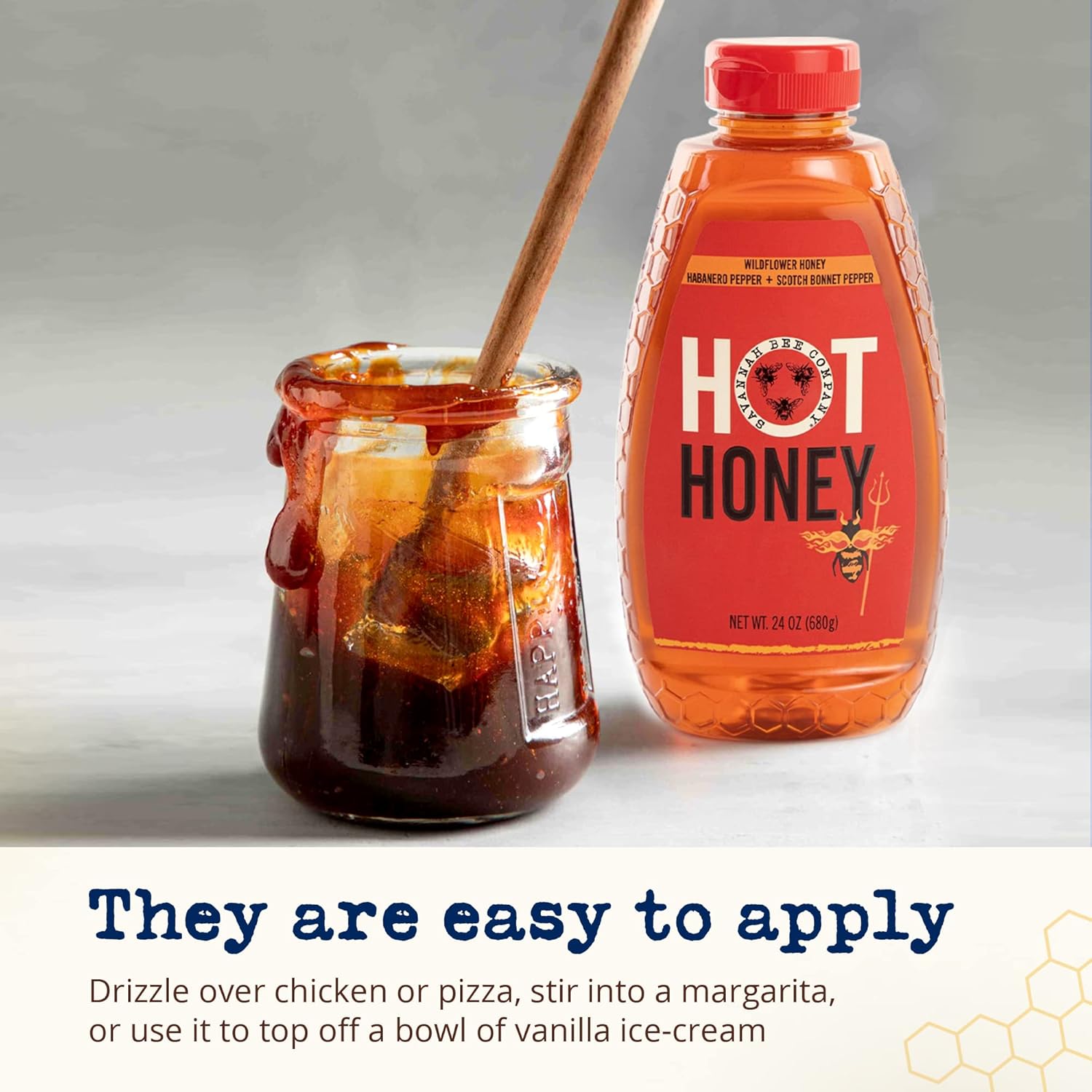 Savannah Bee Company Hot Honey Squeeze Bottle 24 oz – Martie
