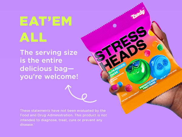 Stress Heads Perfectly Sour Fruit Faves Gummies