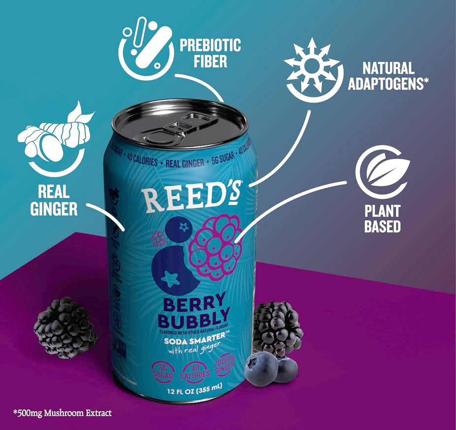 Berry Bubbly Functional Soda (12 Pack)