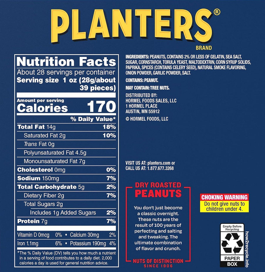 Dry Roasted Peanuts Pop & Pour (4CT)