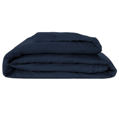 Woven Duvet Cover in Suede Blue - King