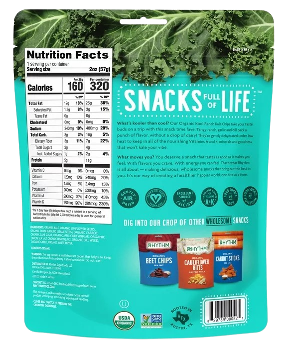 Kool Ranch Kale Chips