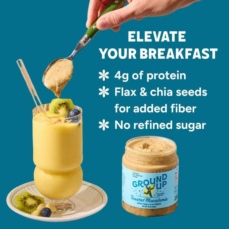 Toasted Macadamia Nut With Chia + Flaxseed