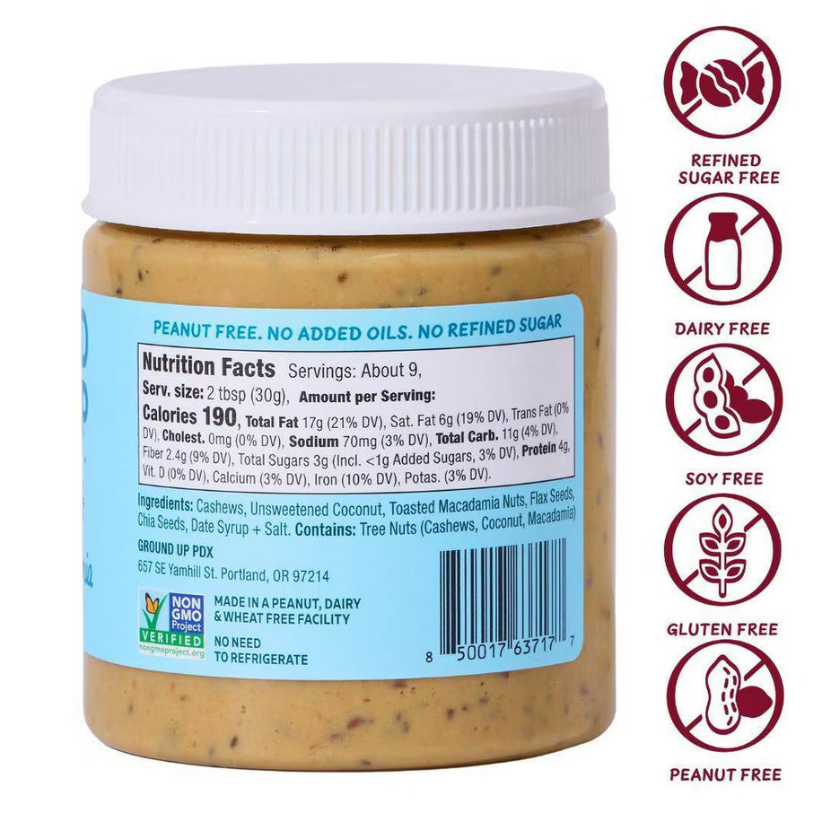 Toasted Macadamia Nut With Chia + Flaxseed