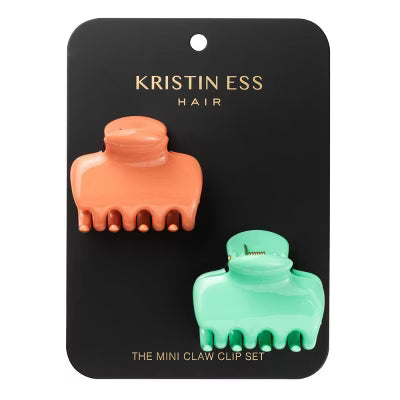 The Mini Claw Clips  - Mint And Coral