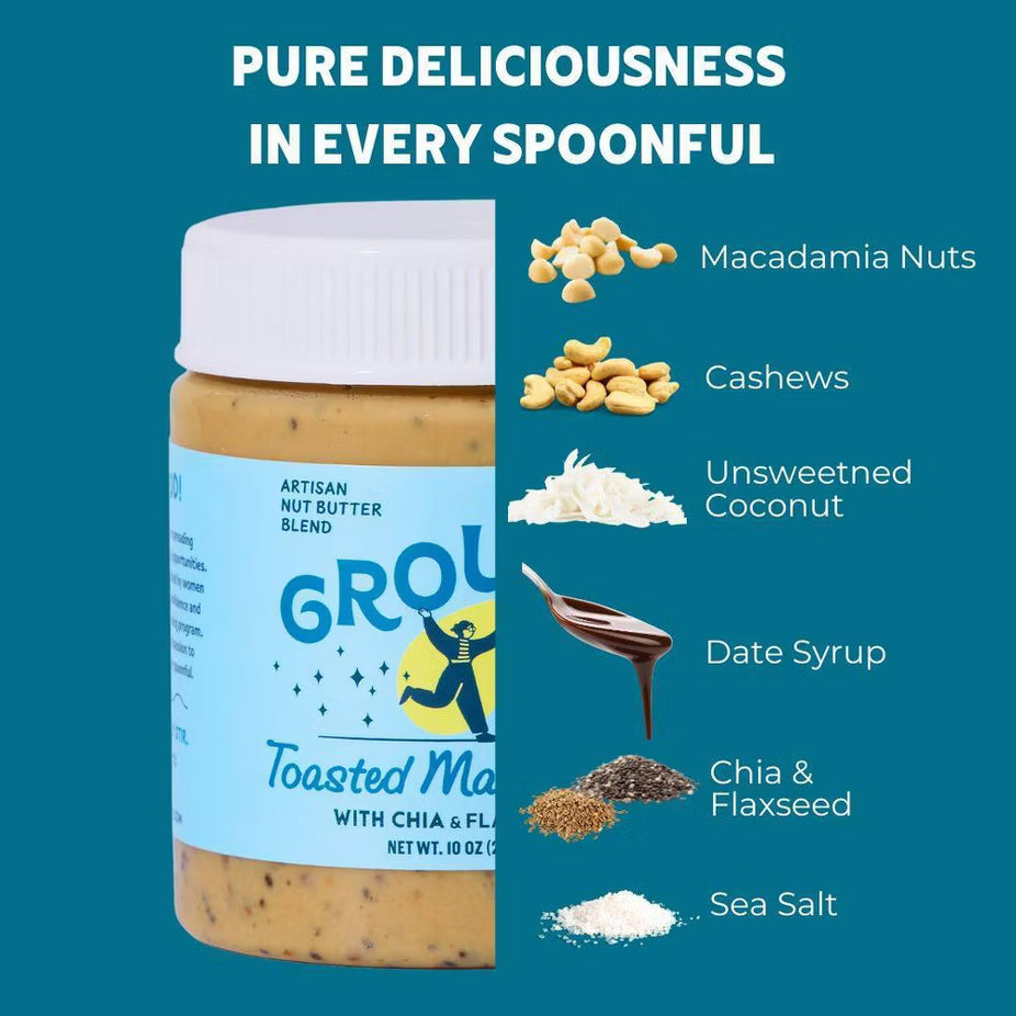 Toasted Macadamia Nut With Chia + Flaxseed