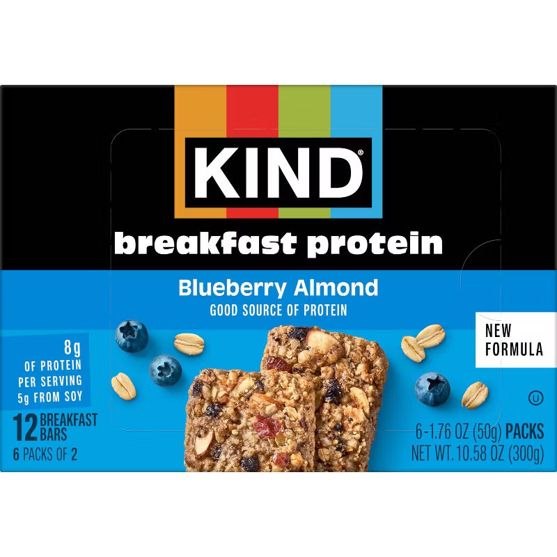 Blueberry Almond Breakfast Bars (12 CT)