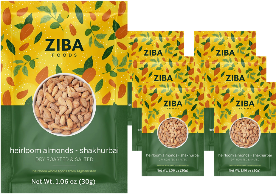 Shakhurbai Roasted Almonds with Salt (6 Pack)