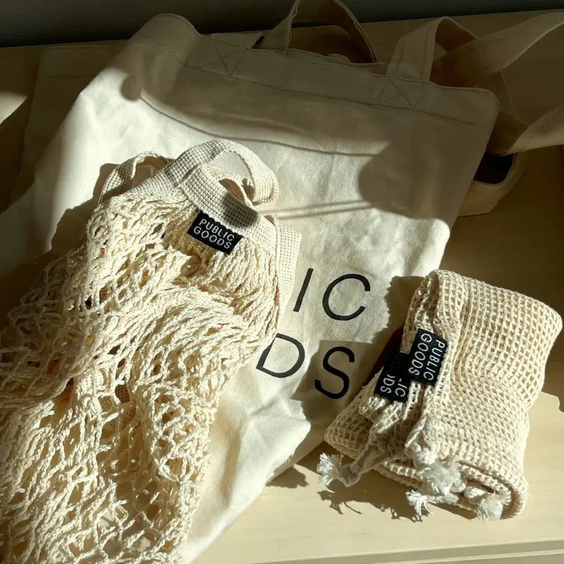 Wide Mesh Tote