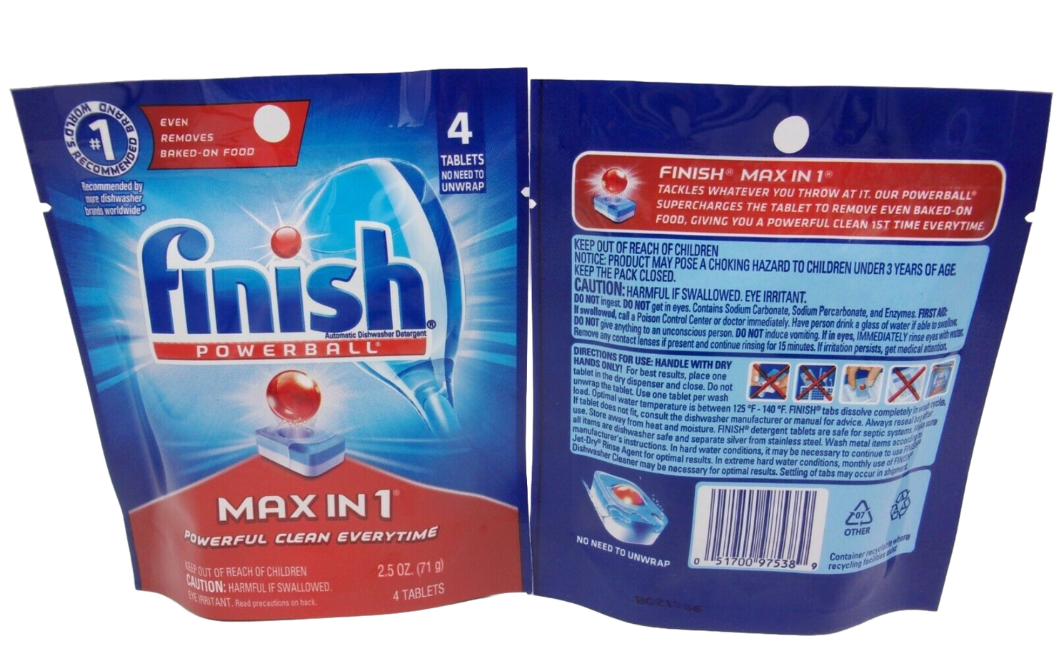 Powerball Automatic Dishwasher Detergent Max In 1 (4 tablets)