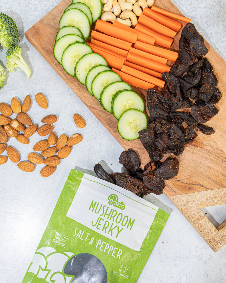 Salt & Pepper Mushroom Jerky