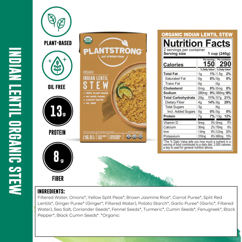 Indian Lentil Plant Based Stew