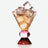 Totem Glass - Pink & Amber