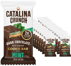 Dark Chocolate Cookie Bar with Mint Flavor (24 Pack)