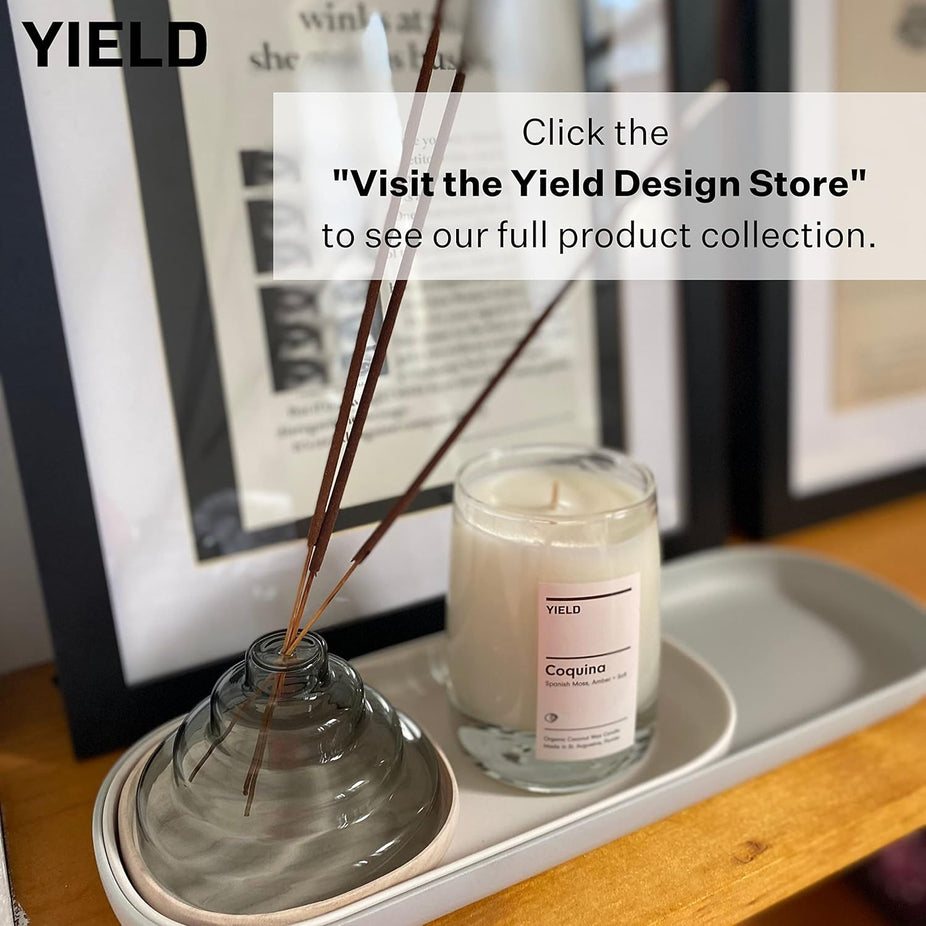 Glass Meso Incense Holder (Clear)