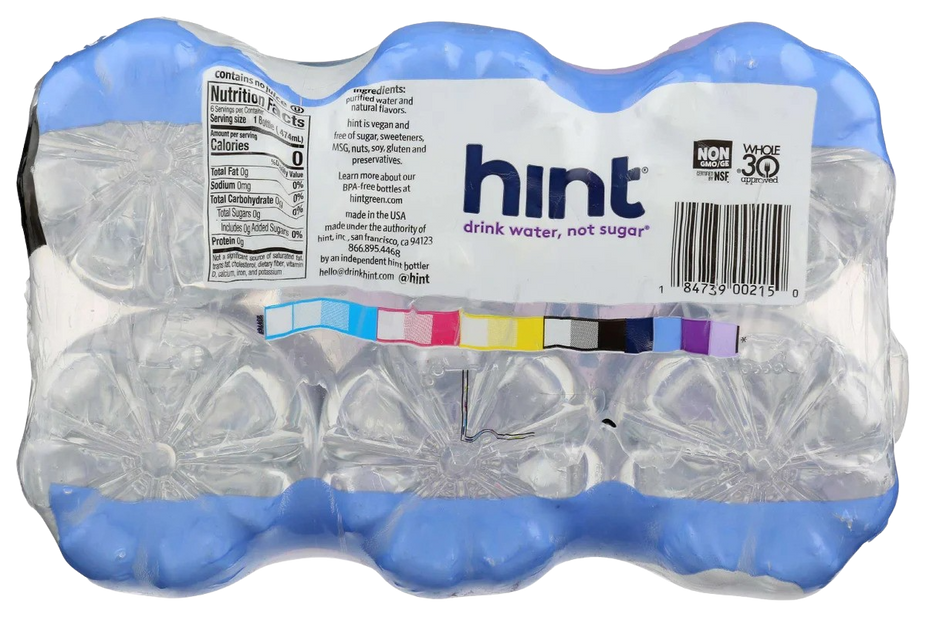 Hint Blackberry Flavored Water (6 Pack)